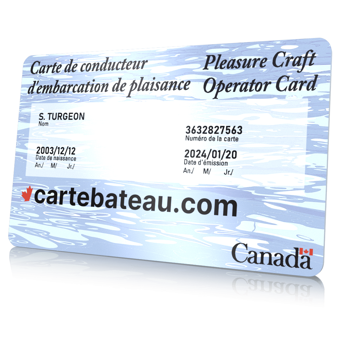 Permis de bateau - Carte de conducteur d'embarcation de plaisance