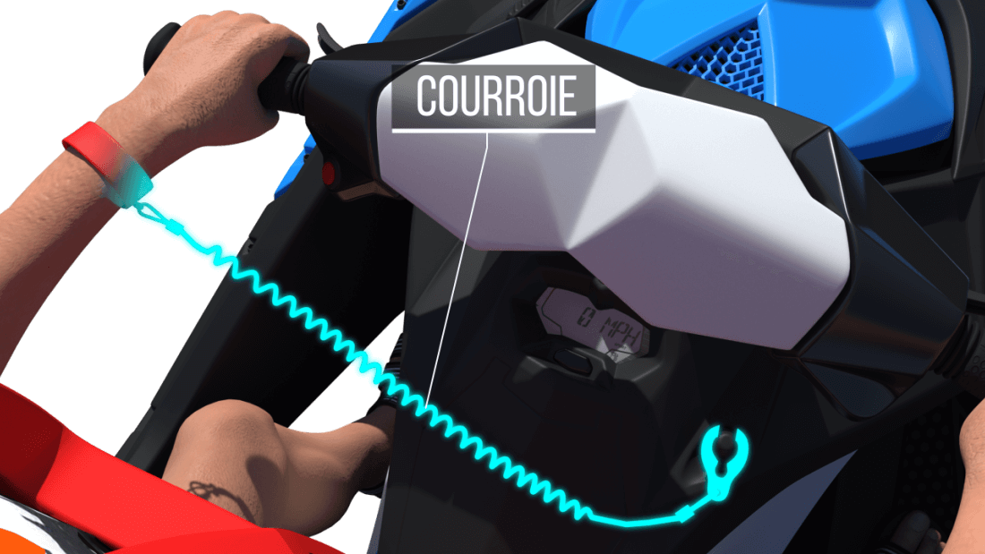 Courroie de sécurité (lanyard)