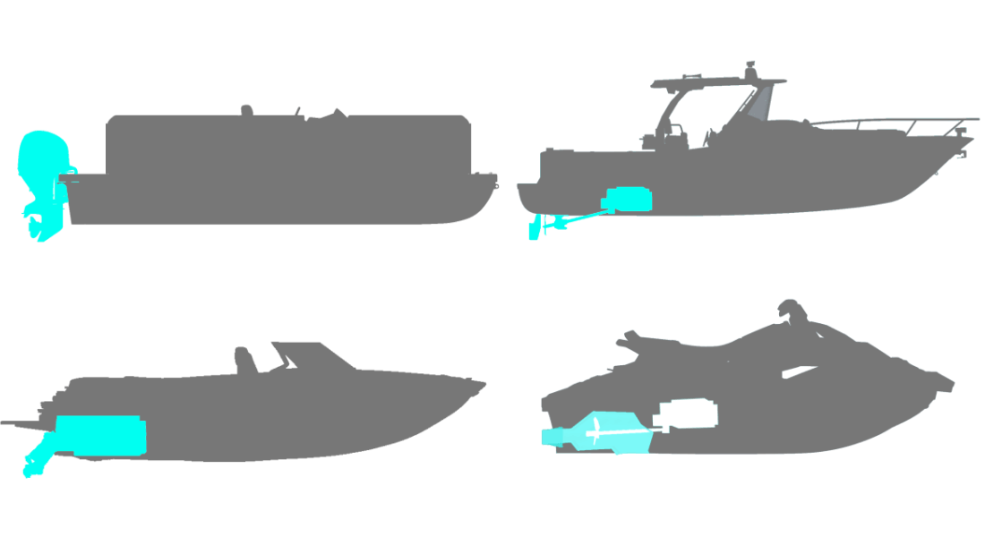 4 types les plus communs de propulsion des bateaux à moteur?