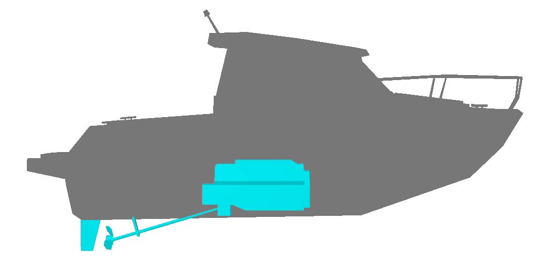 Le moteur à ligne d'arbre (moteur in-board)